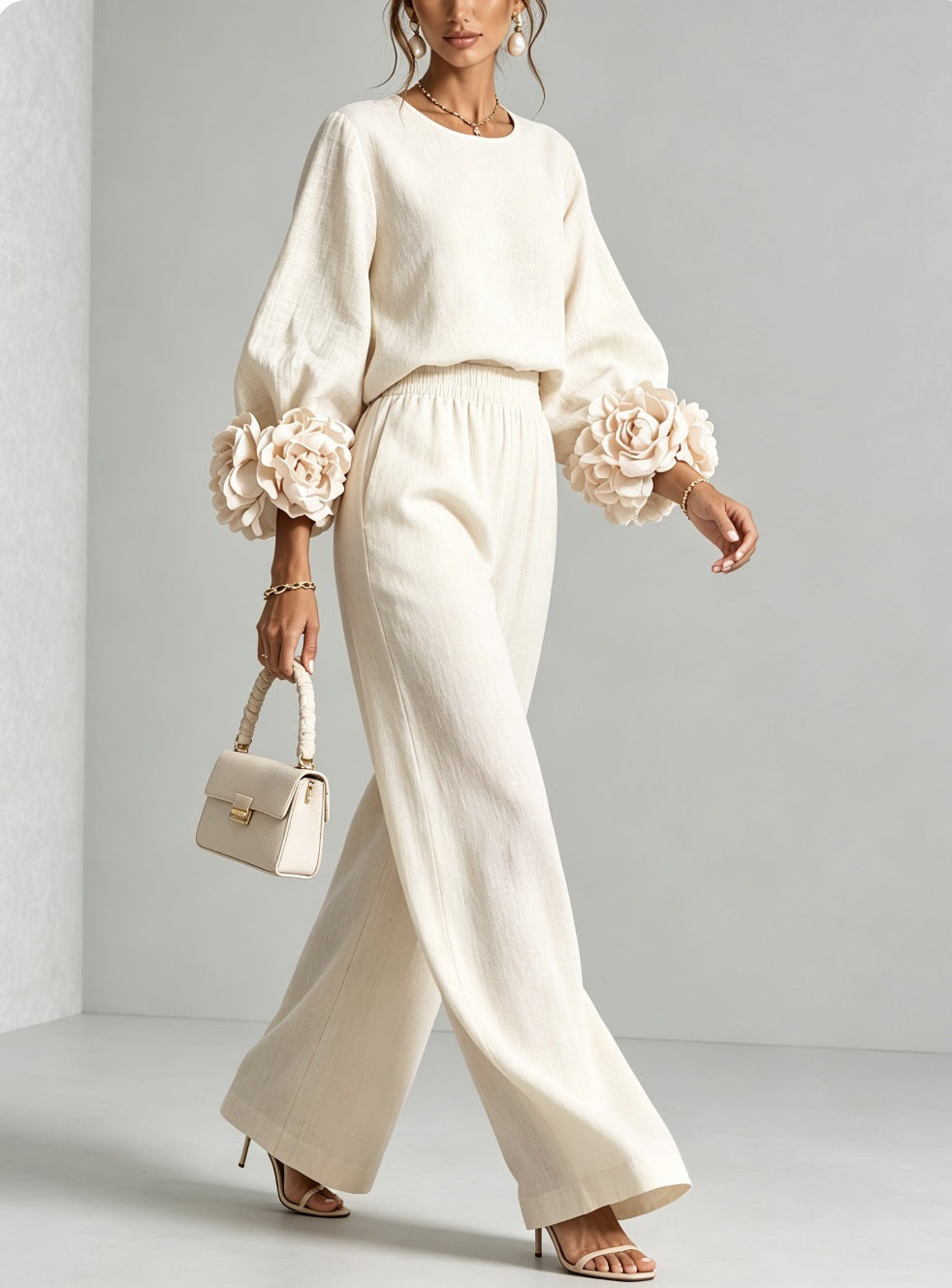 Mila - Linen Blend Two-Piece Set