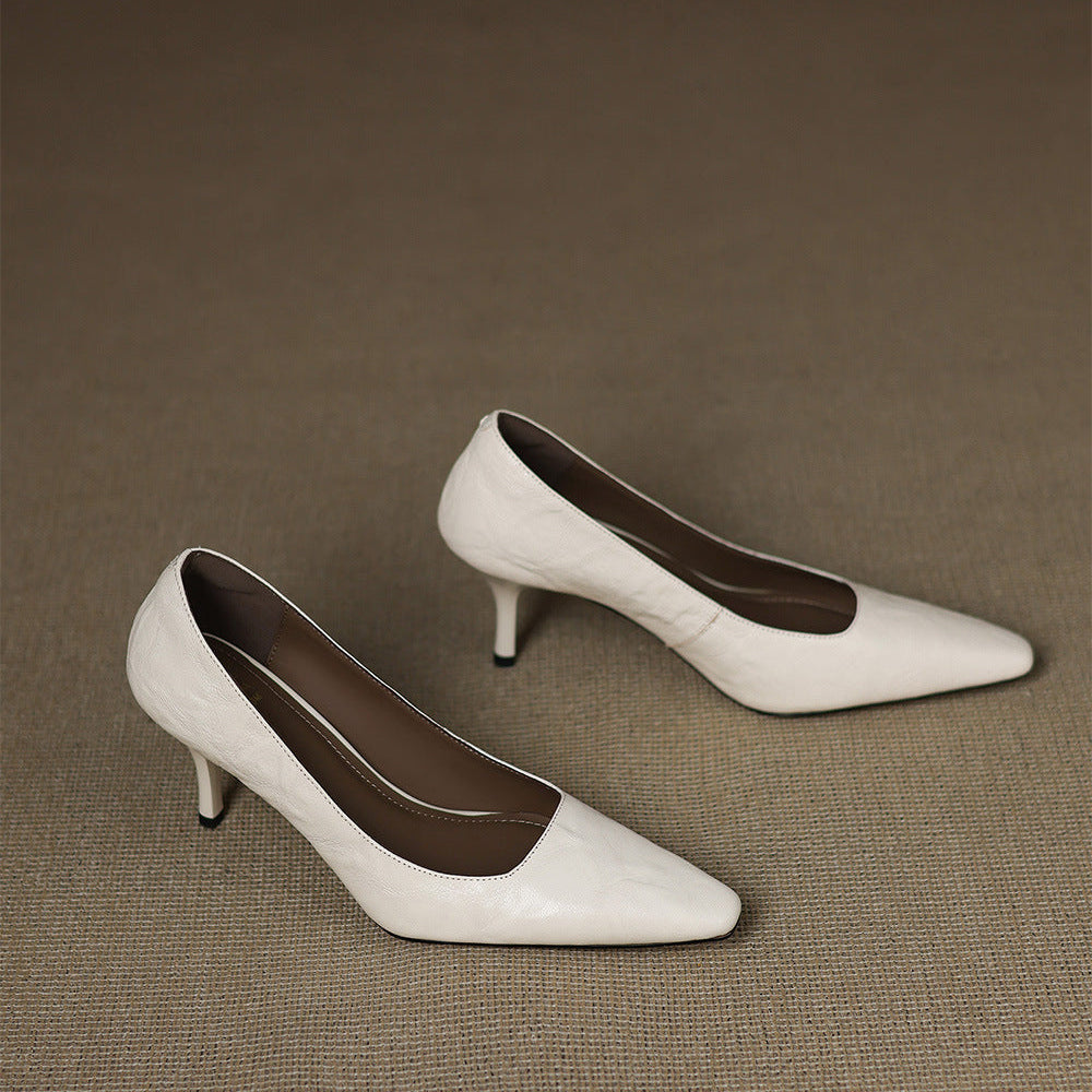 Ensley - Genuine Leather Heels