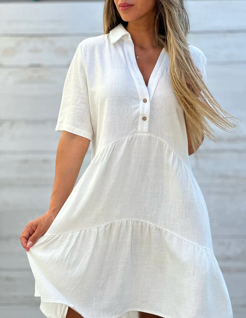 Lena - Casual linen summer dress