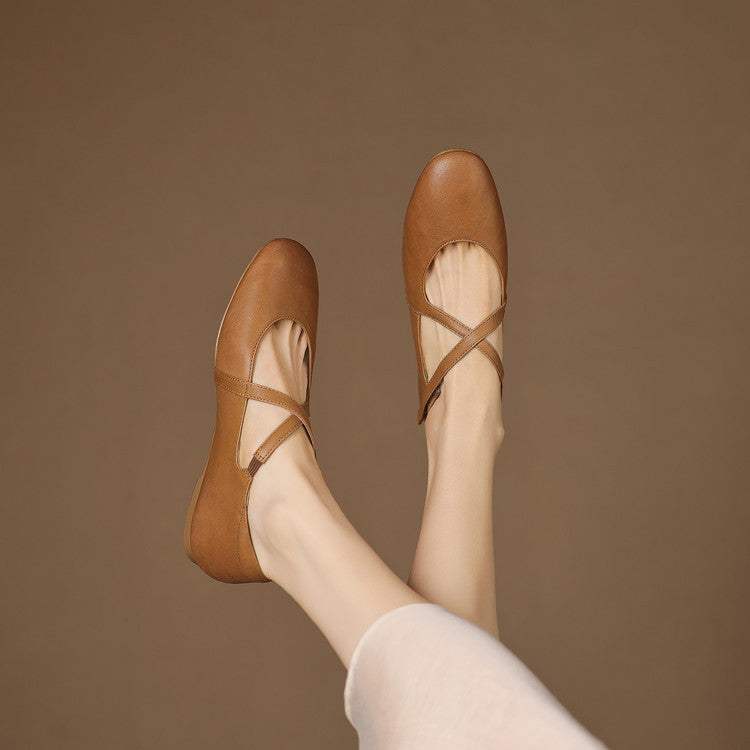 Laurel - Genuine Leather Flats