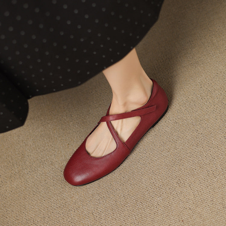 Laurel - Genuine Leather Flats