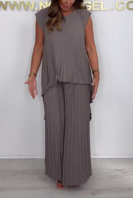 Morie – Elegant Pleated Co-Ord Set