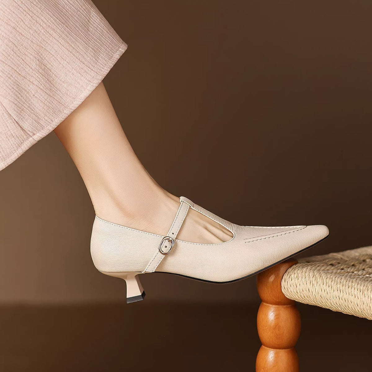 Liv - Genuine Leather Heels