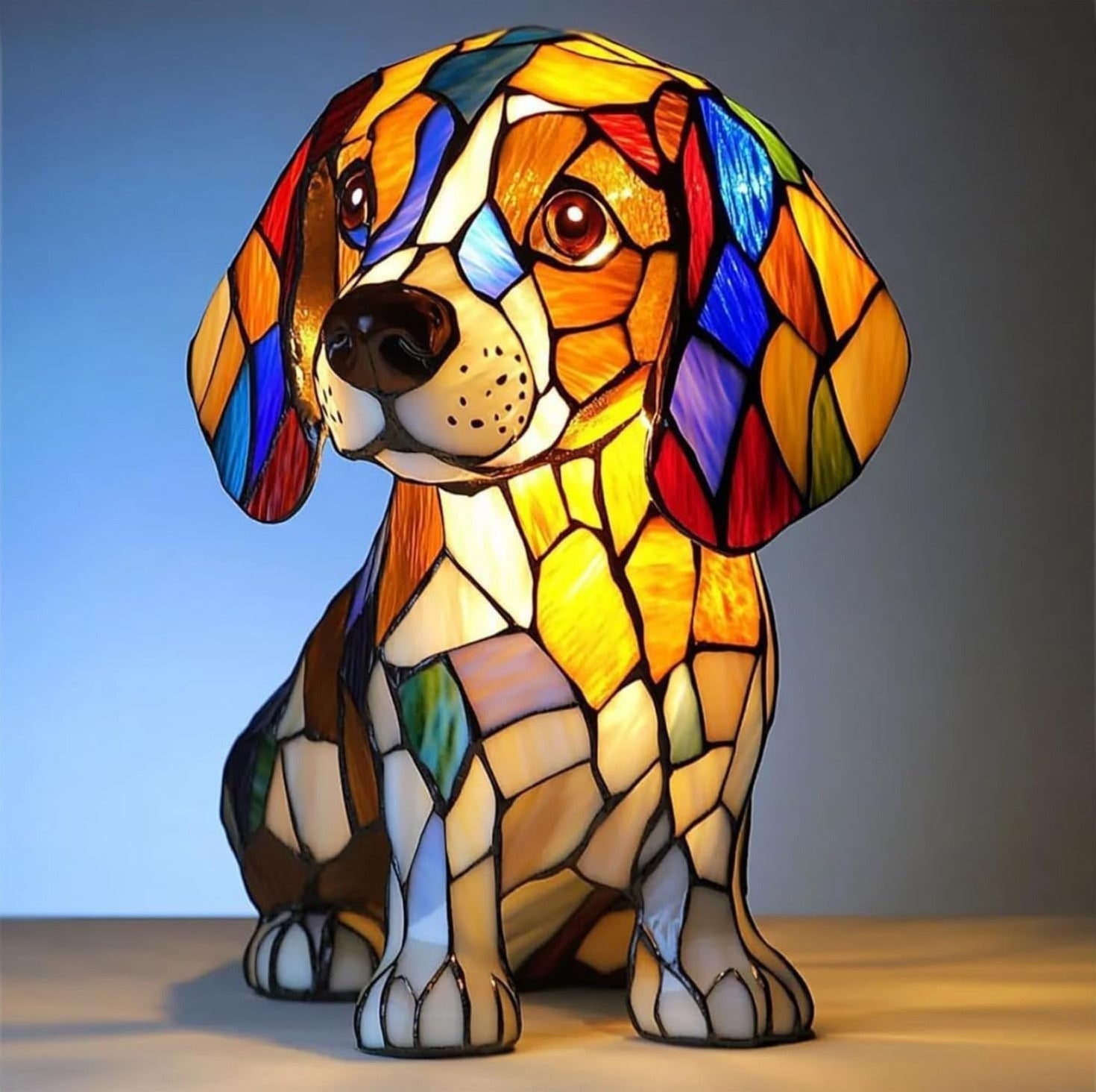 Jack - Colored Dog Lamp