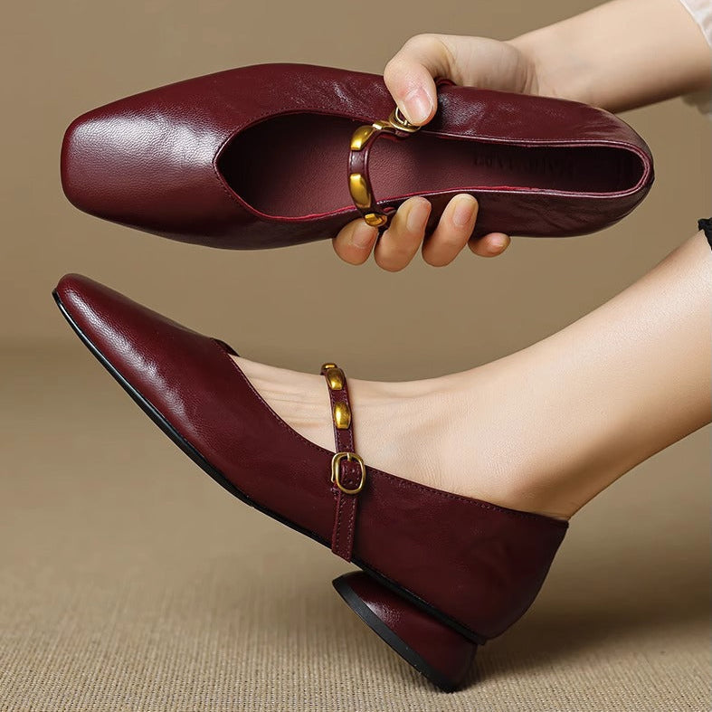 Aubrey - Genuine Leather Flats