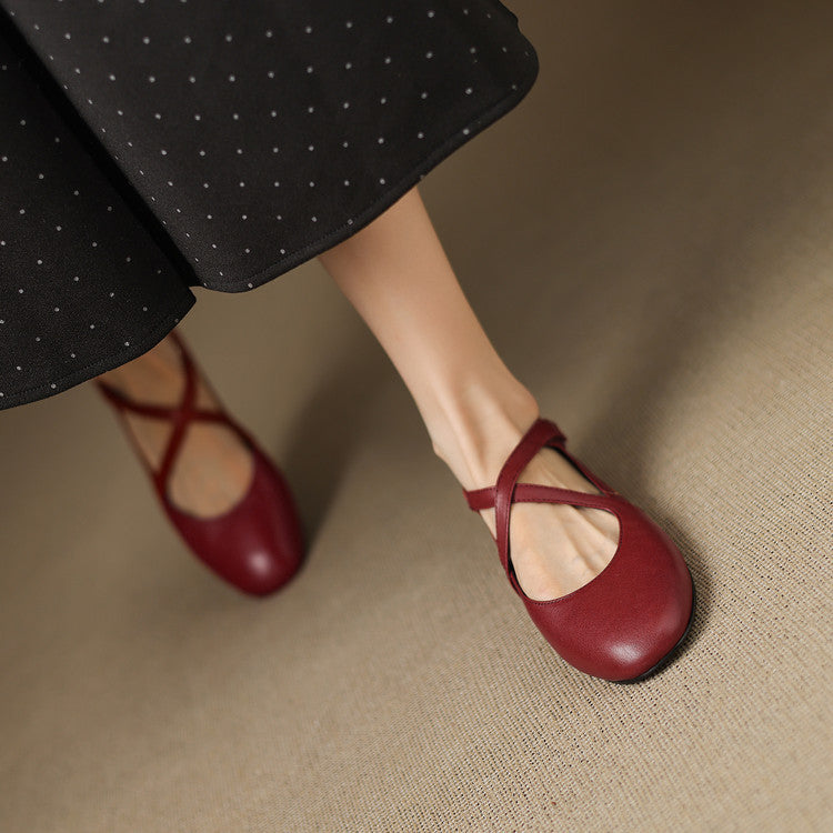 Laurel - Genuine Leather Flats