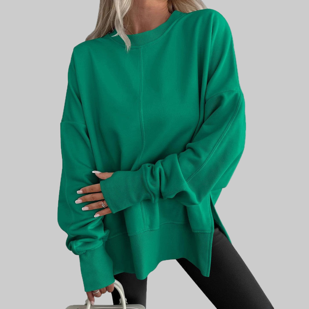 Glenda – Oversized Long Sleeve Sweatshirt for Effortless Comfort