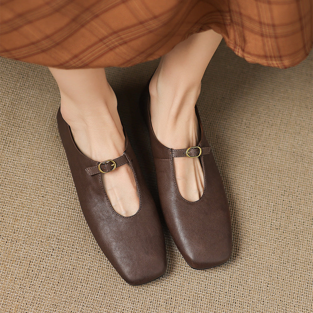 Laylani - High-Vamp Mary Jane Flat