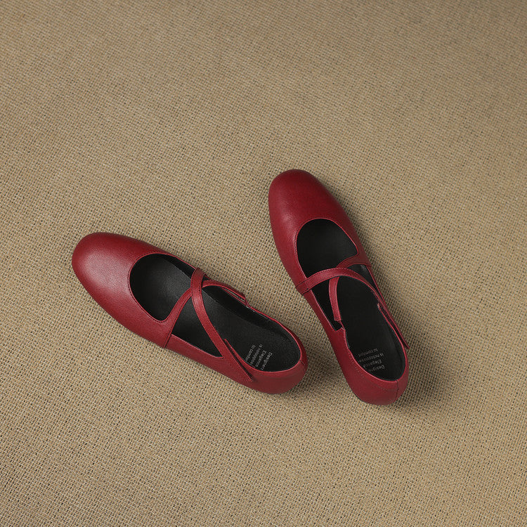 Laurel - Genuine Leather Flats
