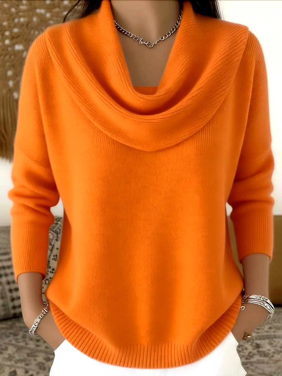 Demi – Draped Neck Sweater