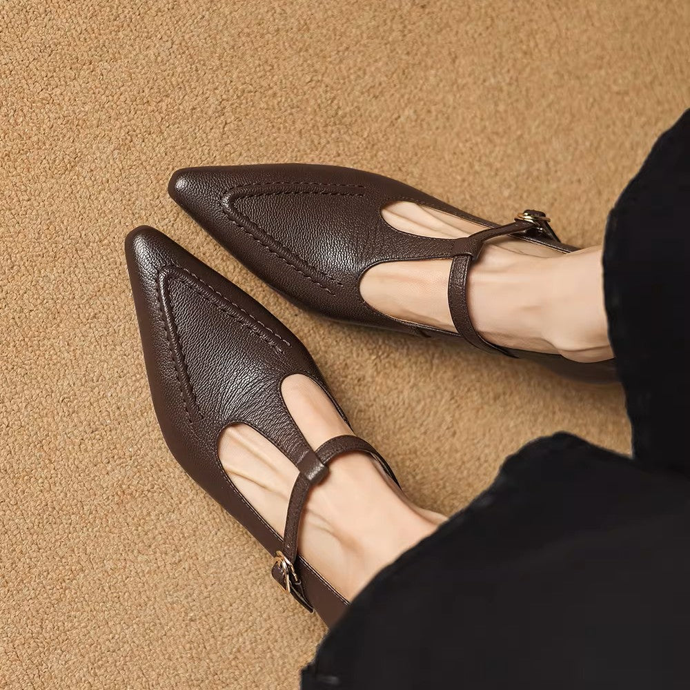 Liv - Genuine Leather Heels