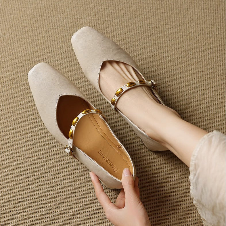 Aubrey - Genuine Leather Flats
