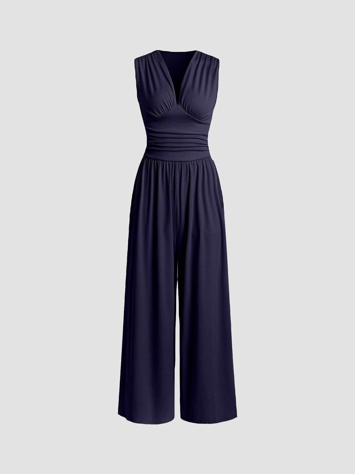 Victoria - Chic Sleeveless Wide-Leg Jumpsuit