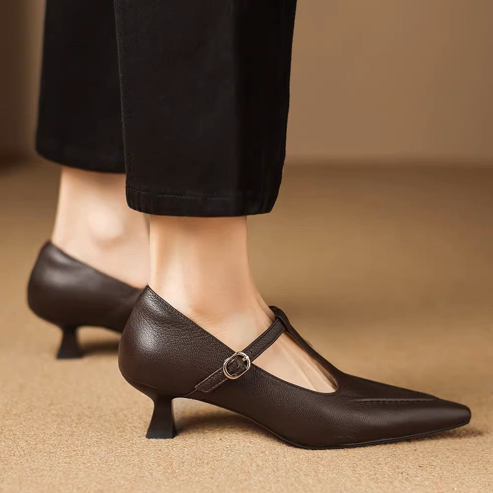 Liv - Genuine Leather Heels