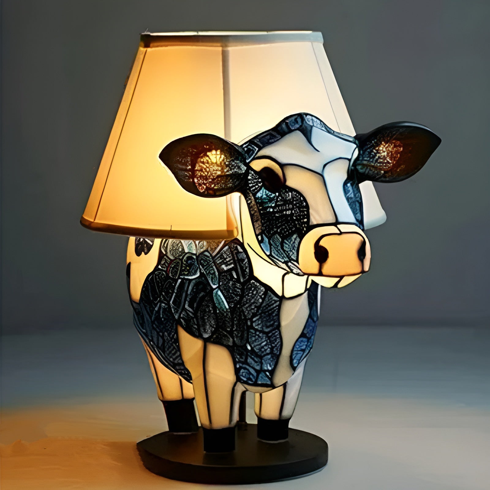 Duke - Colored Cow Lamp