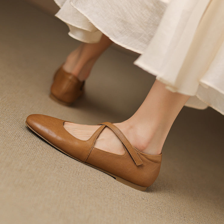 Laurel - Genuine Leather Flats