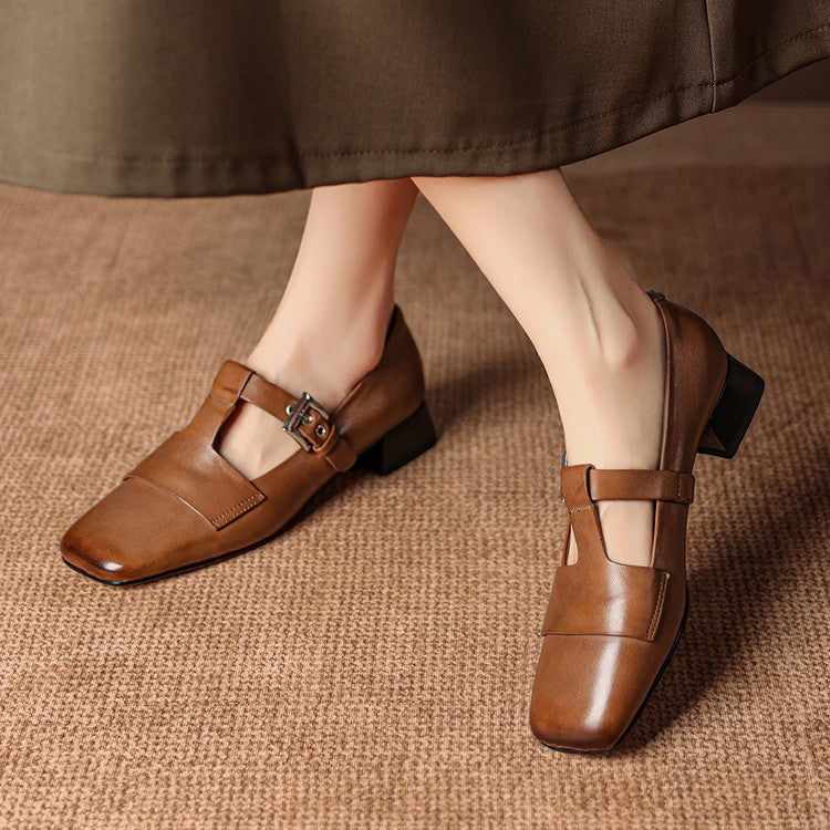 Matilda - Genuine Leather Heels