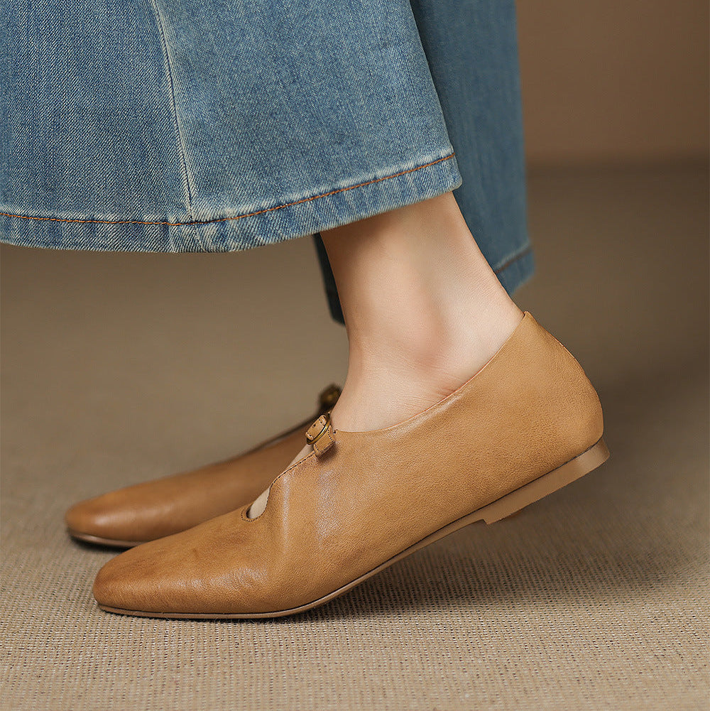 Laylani - High-Vamp Mary Jane Flat