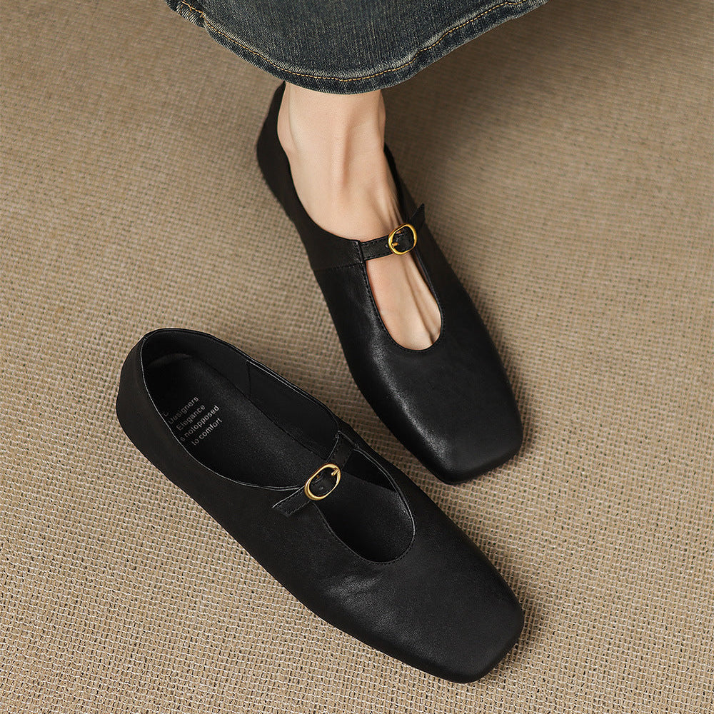 Laylani - High-Vamp Mary Jane Flat