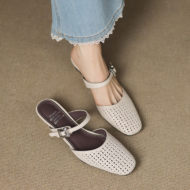 Tabitha - Genuine Leather Mules
