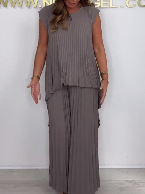 Morie – Elegant Pleated Co-Ord Set