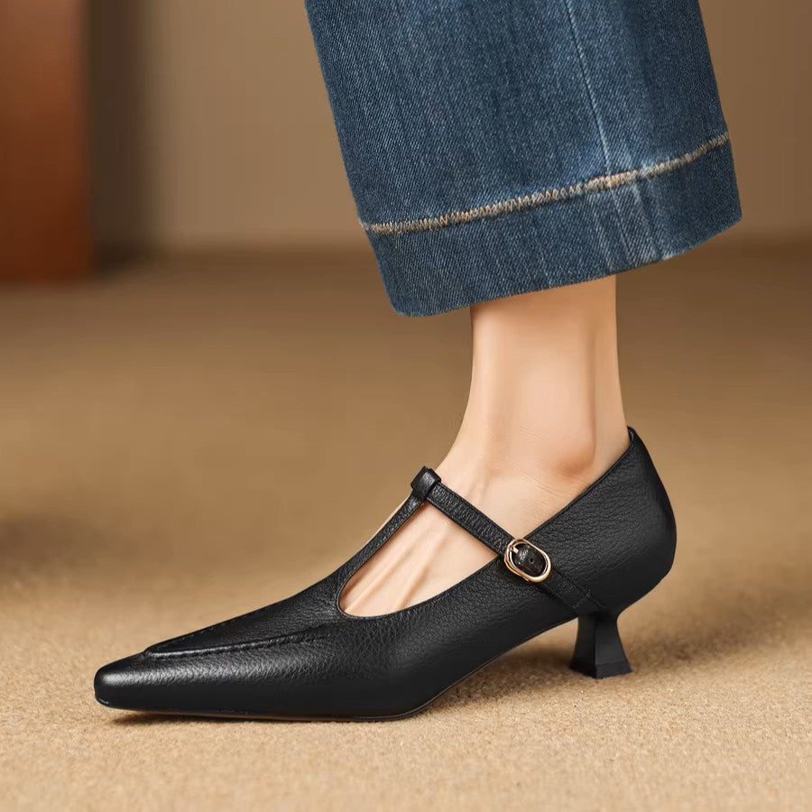 Liv - Genuine Leather Heels