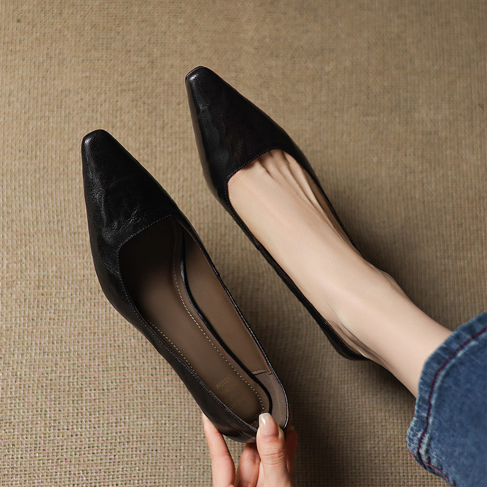 Ensley - Genuine Leather Heels