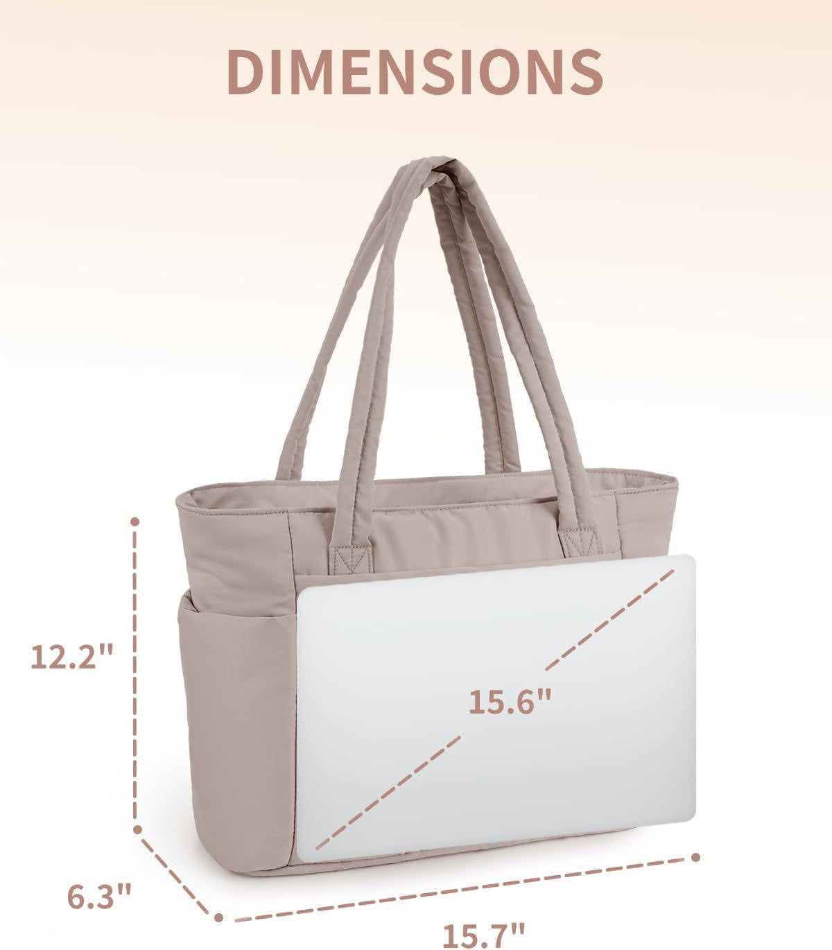 Celine - Quilted Large Capacity Tote Bag