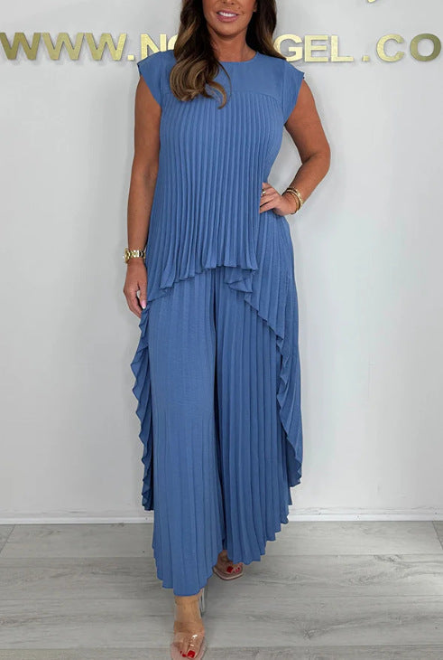 Morie – Elegant Pleated Co-Ord Set