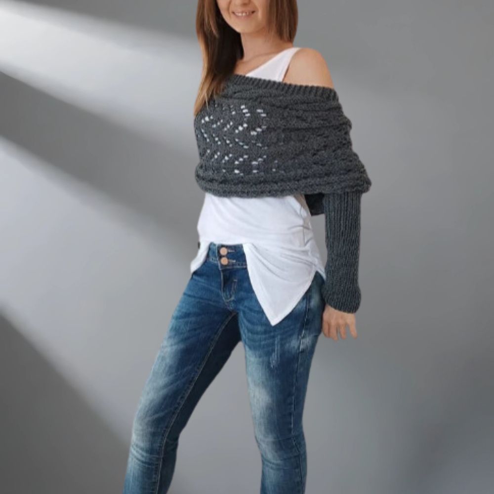 Edith – Stylish Knitted Shawl