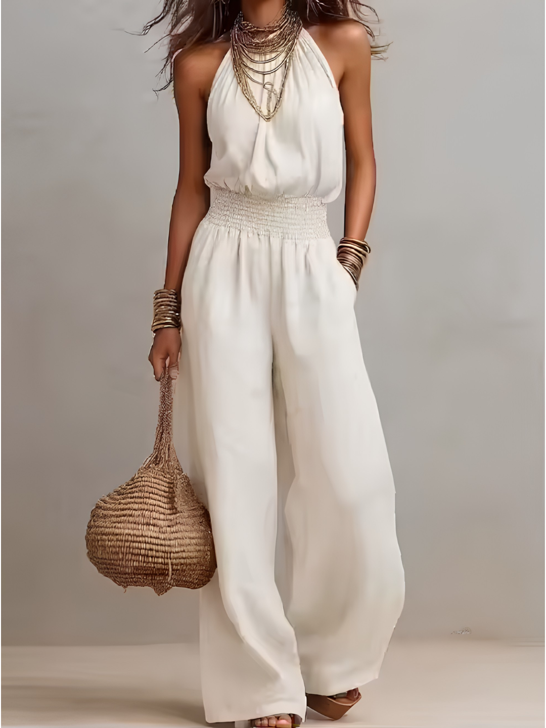 Casandra - Elegant Halter Jumpsuit