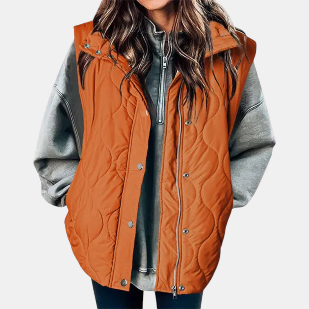 Wren - Quilted Hooded Puffer Vest