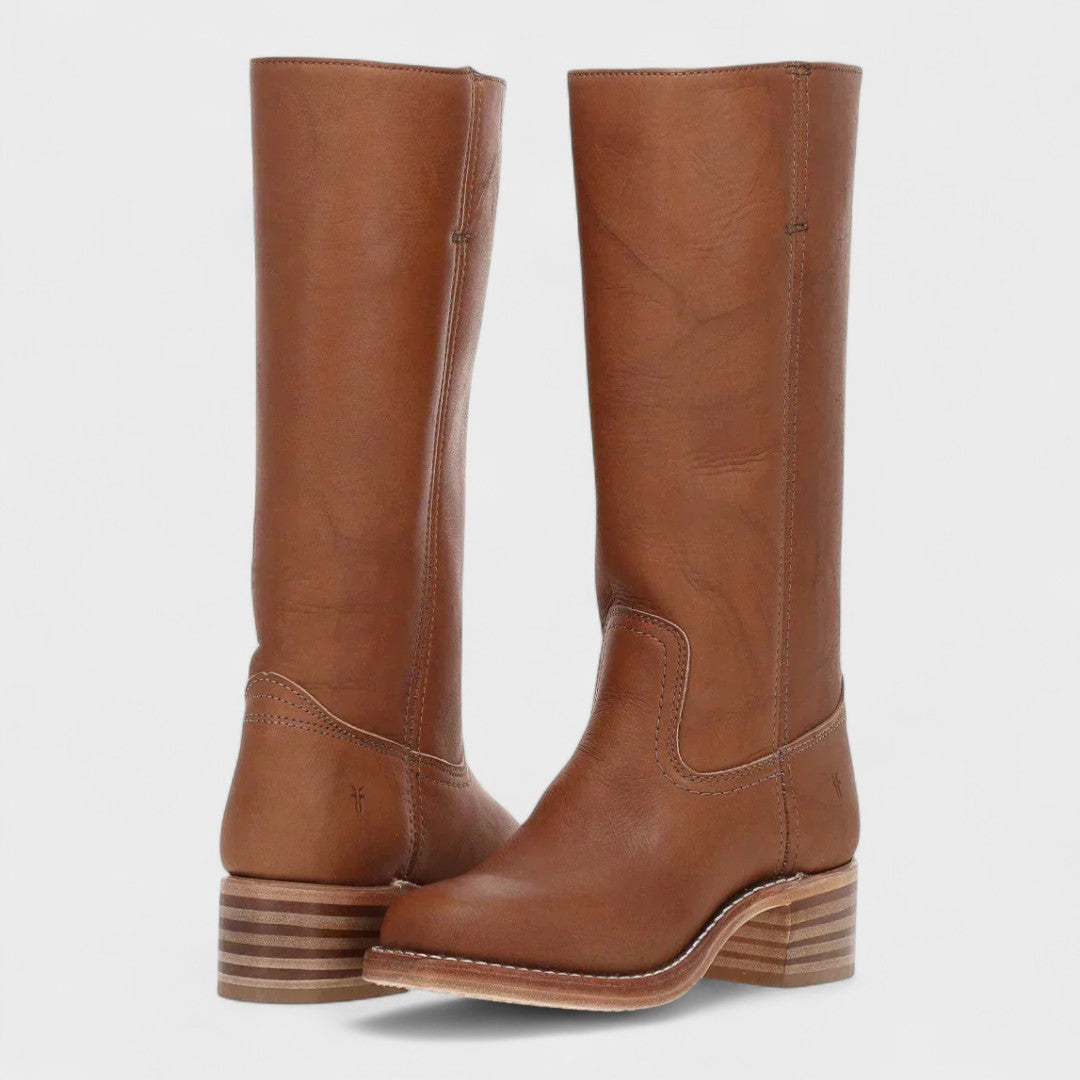 Hannah - Leather Tall Boots