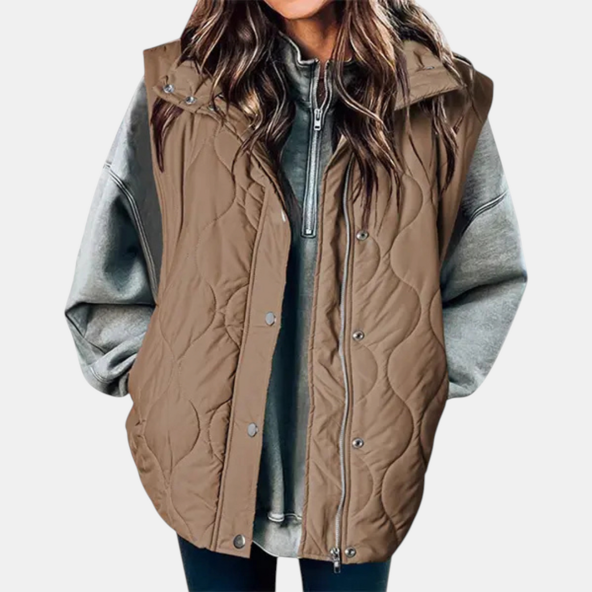 Wren - Quilted Hooded Puffer Vest