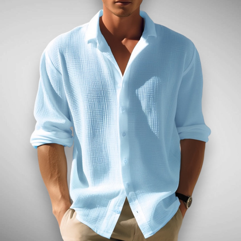 Mike – Lightweight Summer Shirt with Roll-Up Sleeves