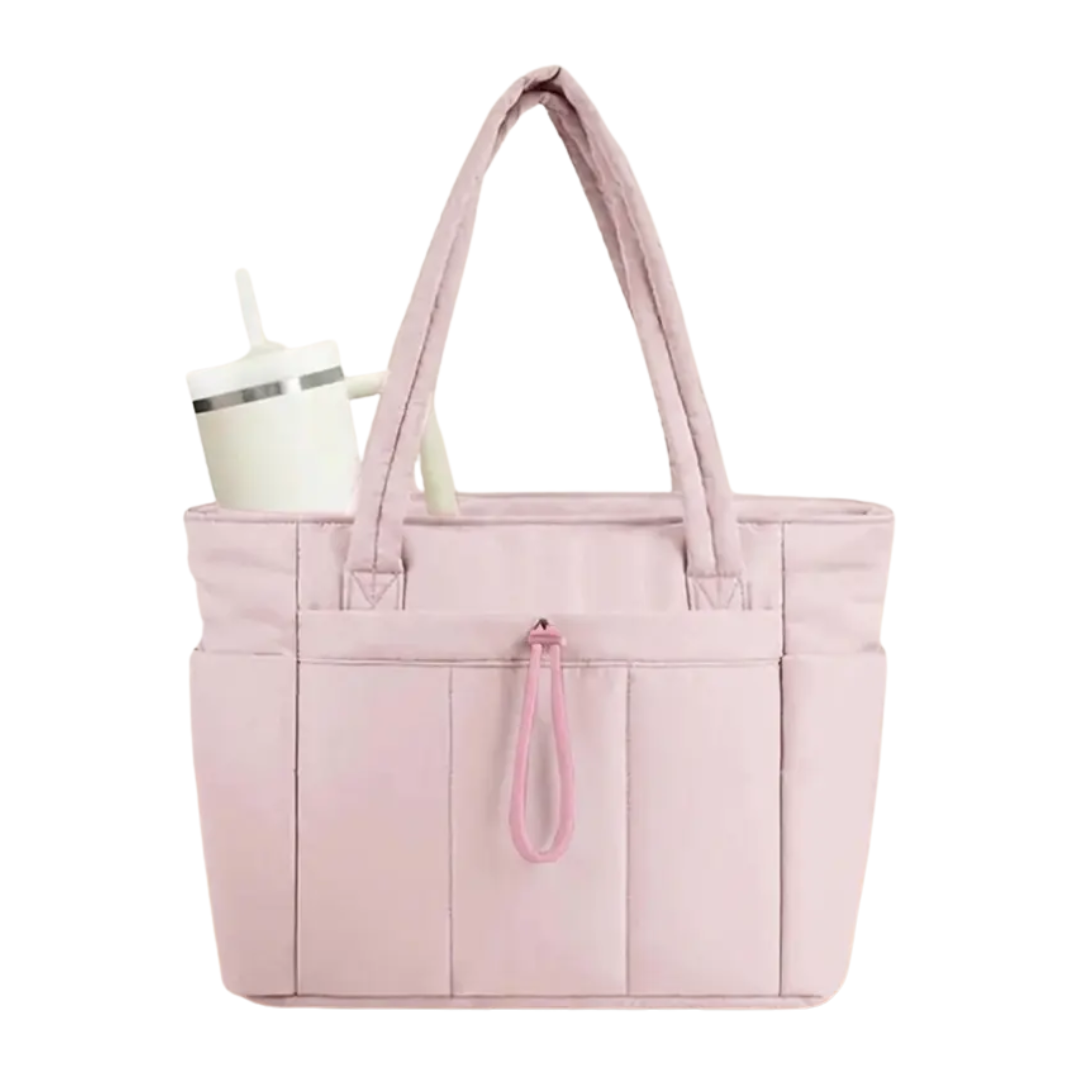 Celine - Quilted Large Capacity Tote Bag