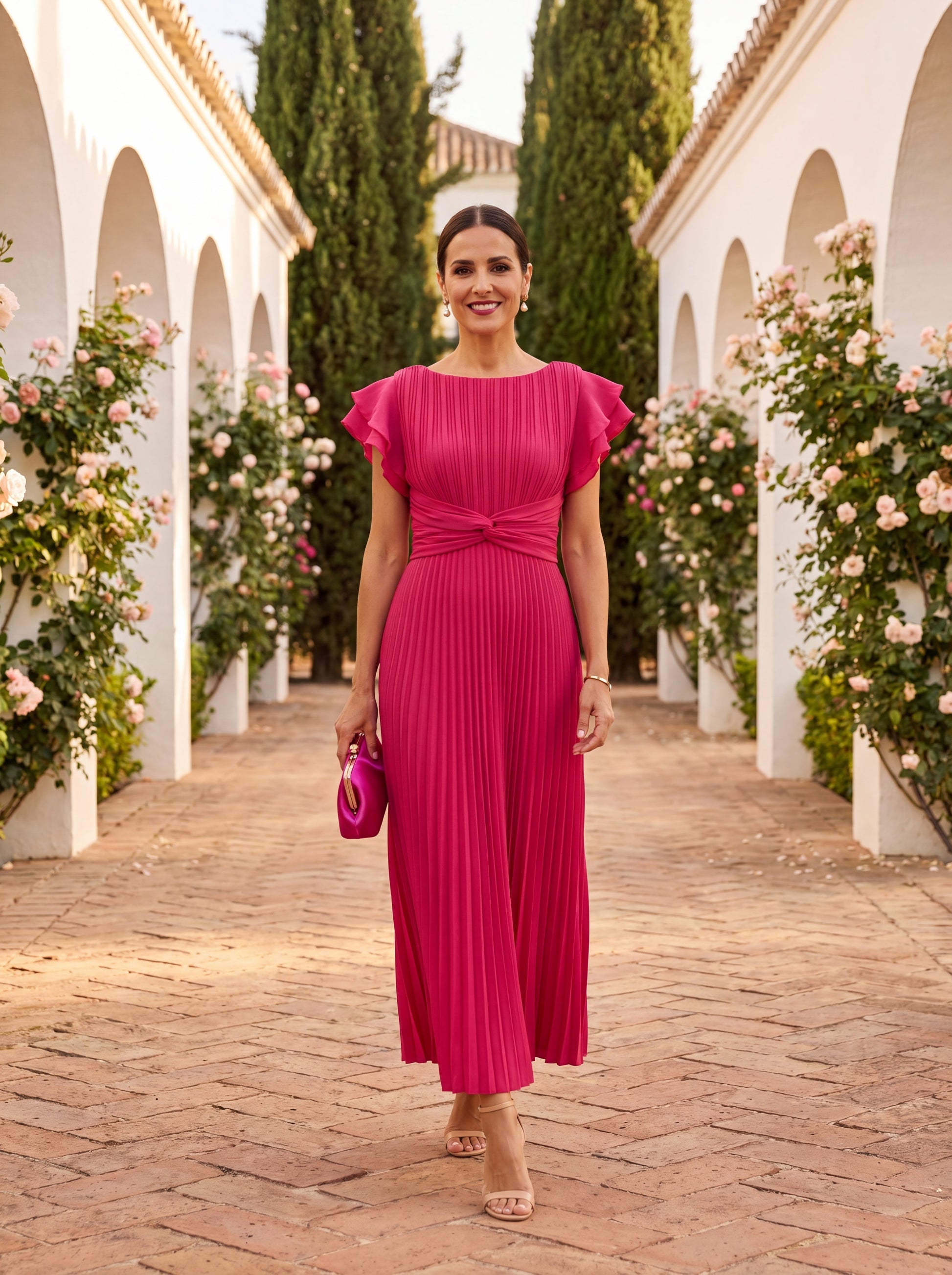 Skylar – Pleated Maxi Dress