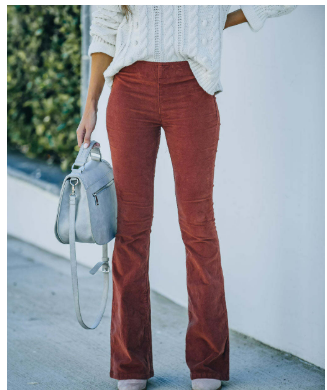 Carlia - Corduroy Flare Pants