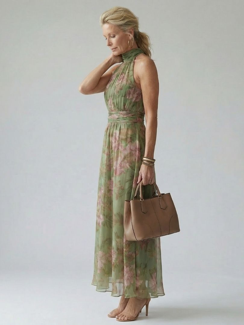 Niel - Halter Maxi Dress