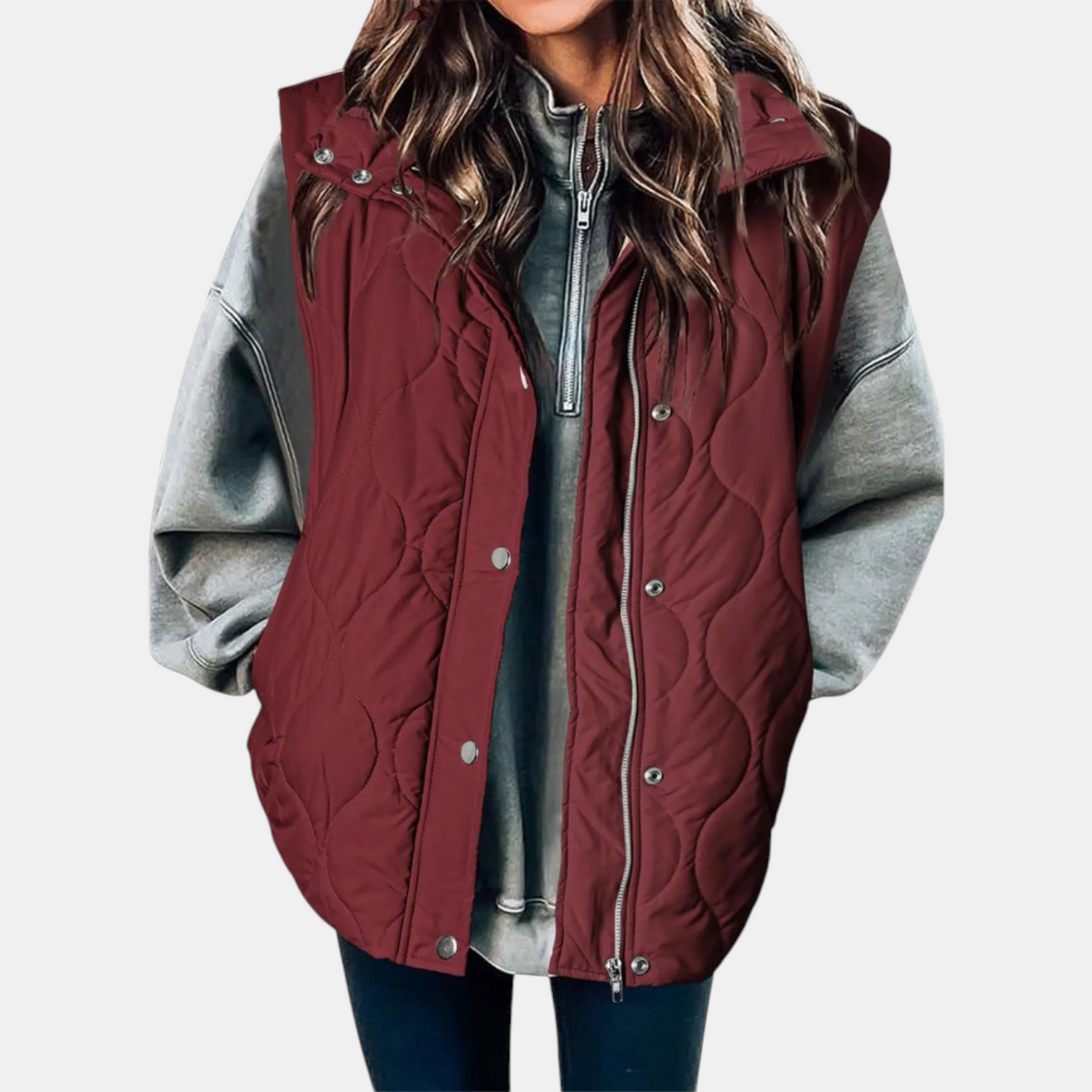 Wren - Quilted Hooded Puffer Vest