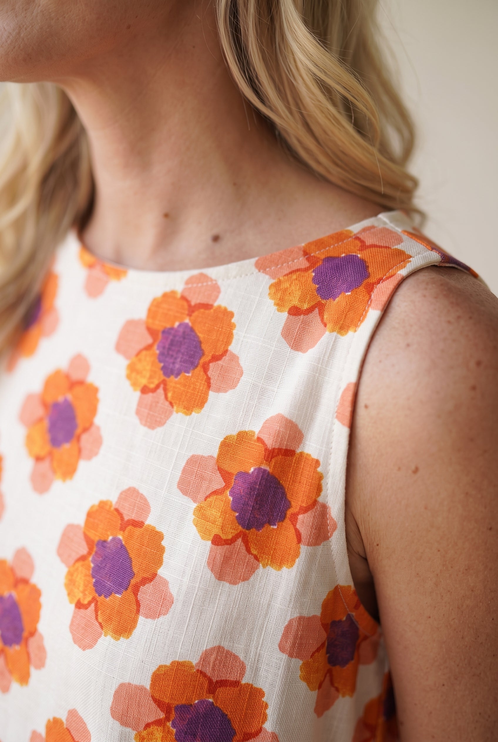 Maisie - Retro Floral Trapeze Dress