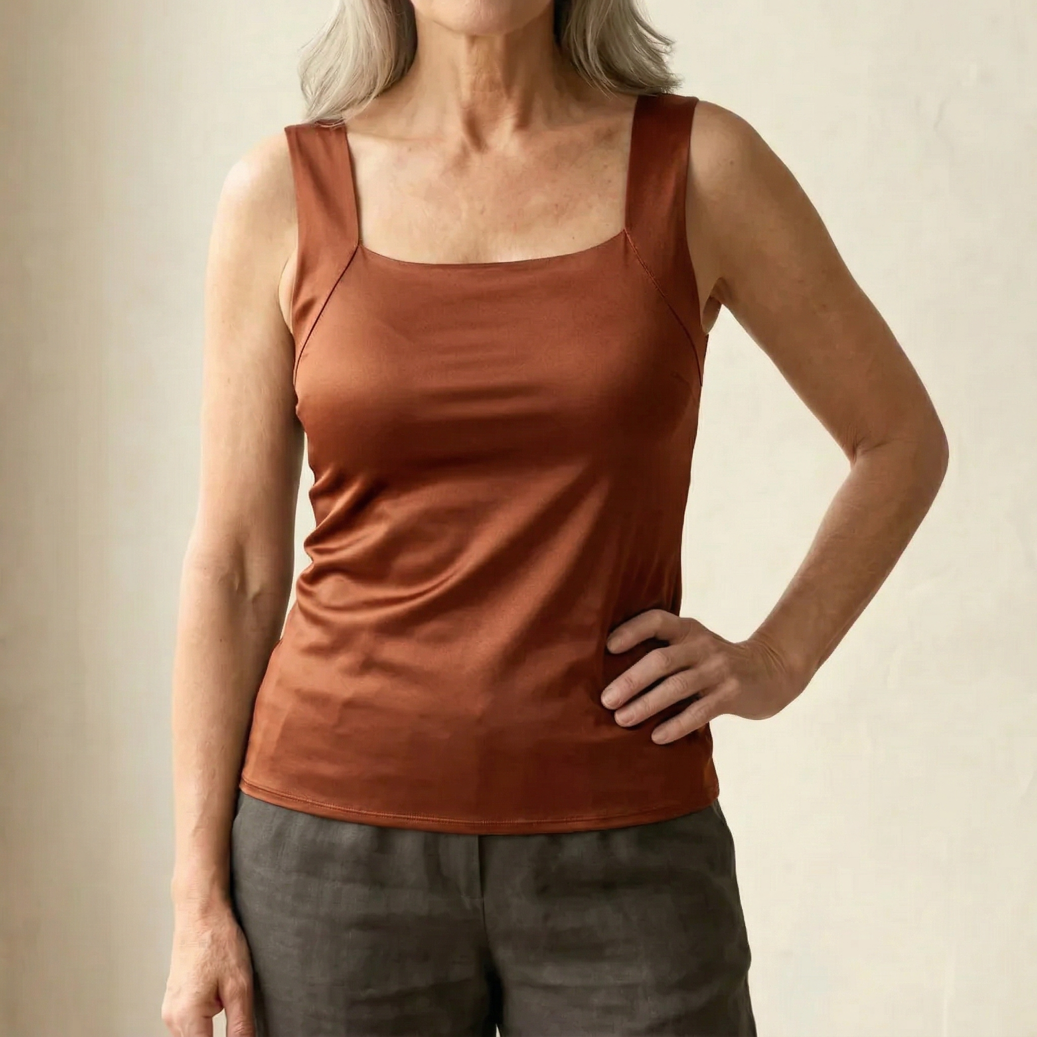 Rosanna - Built-In Comfort Bra Tank Top