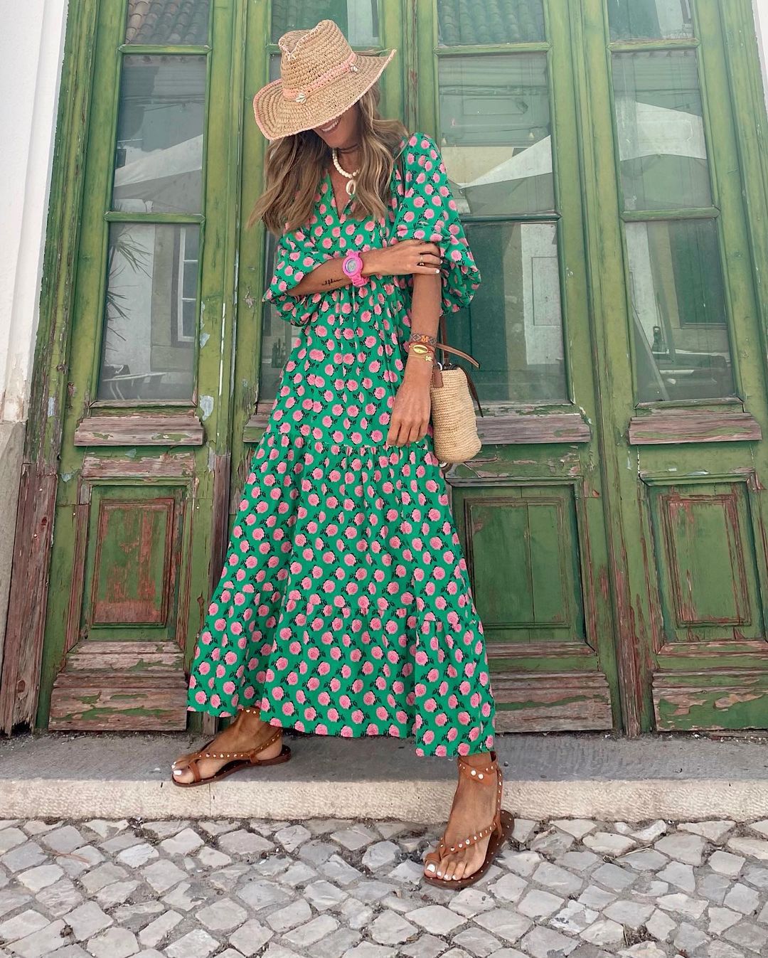 Avery – Flowy Bohemian Maxi Dress for Effortless Summer Style