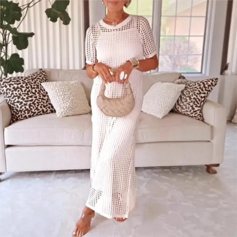 Sylvie - Crochet Overlay Dress Set
