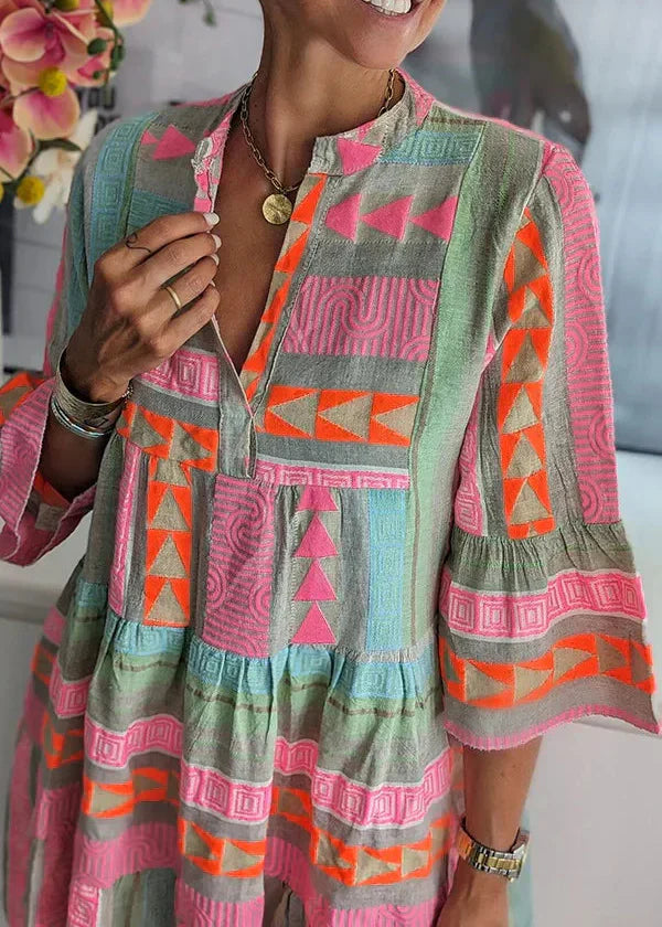Claire - Layered V-Neck Summer Dress