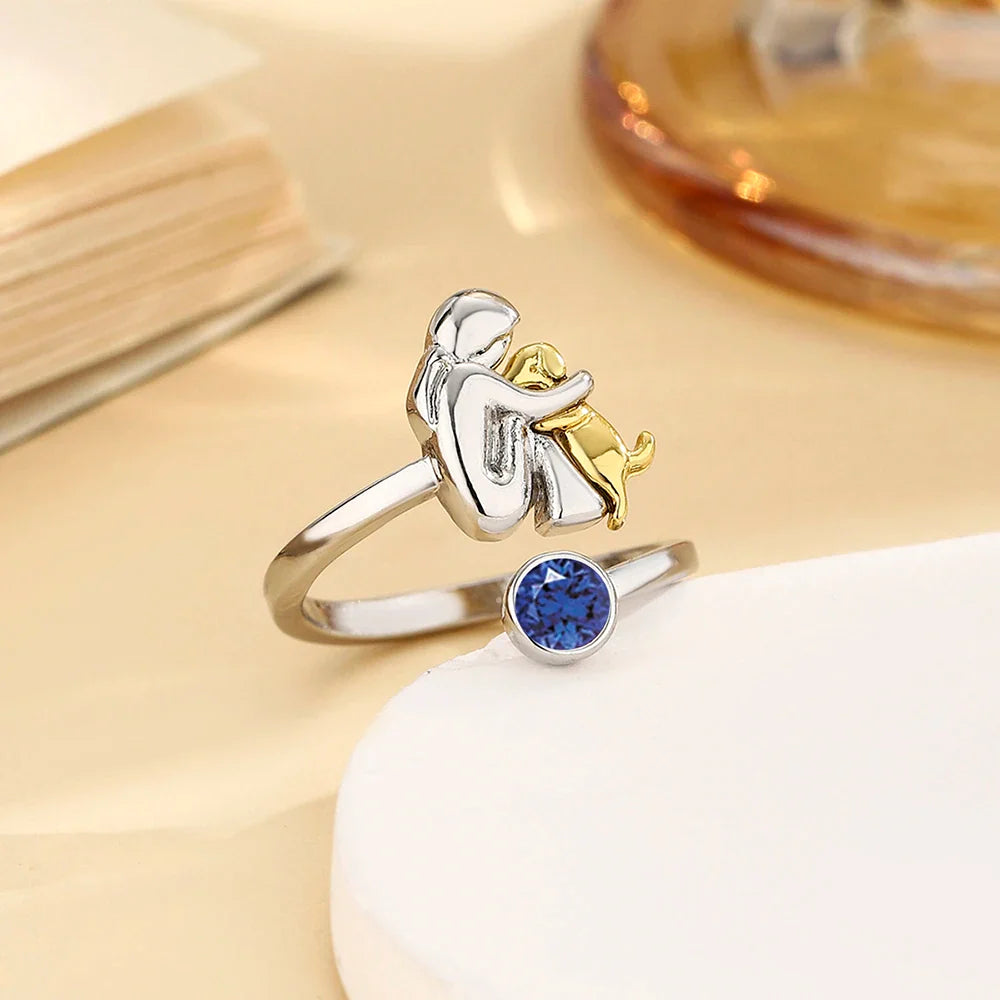 Sam - Ring with Dog Charm