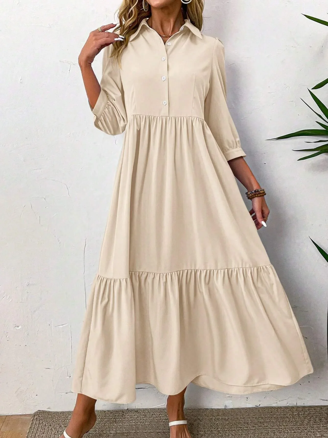 Lena - Flowing shirt dress