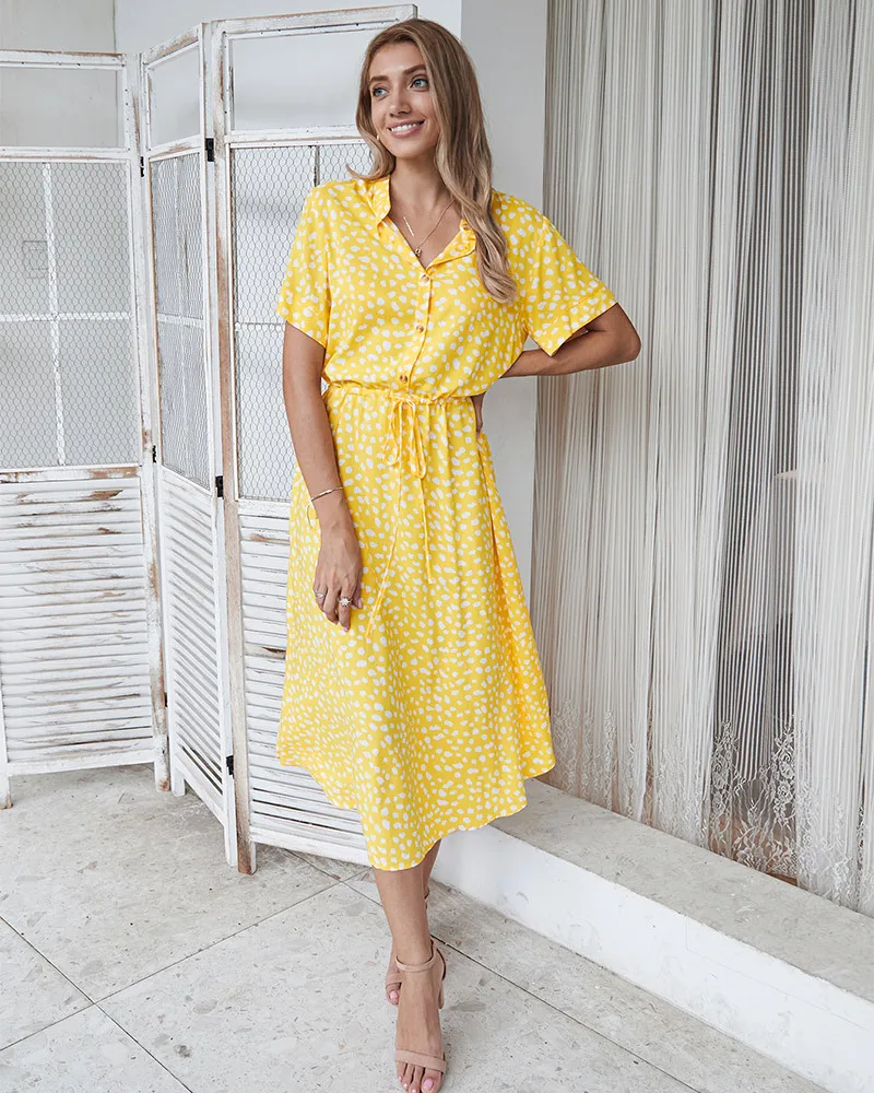 Lena - Shirt-style summer dress
