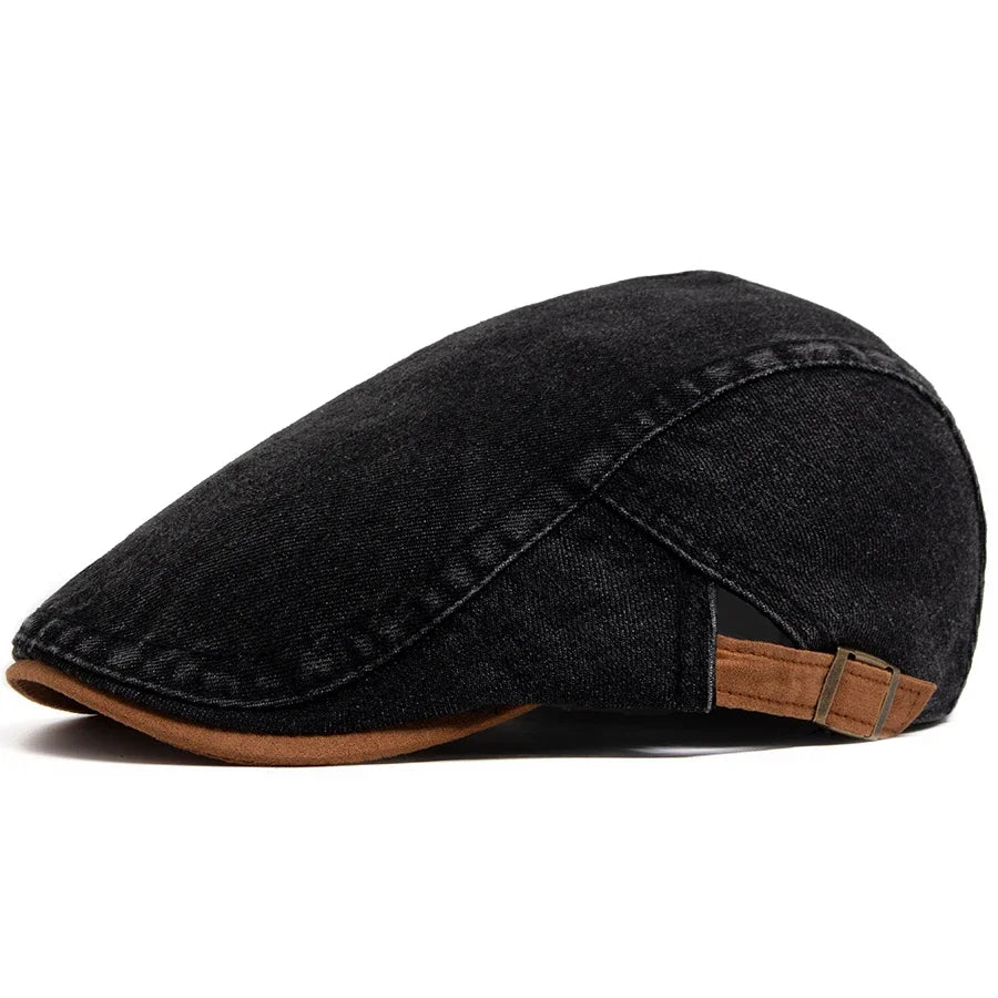 Cesar – Classic Denim Flat Cap