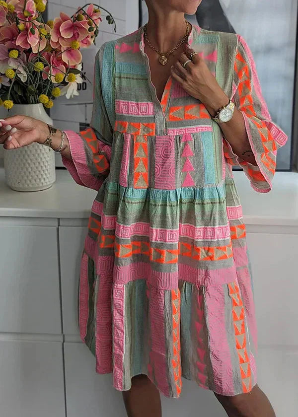 Claire - Layered V-Neck Summer Dress